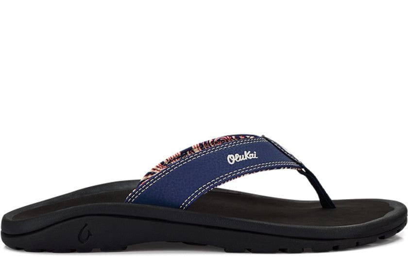 OluKai Men's Ohana Flip Flop Sandal | Navy Onyx