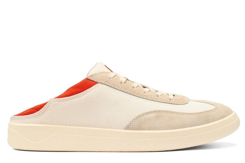 OluKai Men’s Pūnini Sneaker | Off White Molten Orange