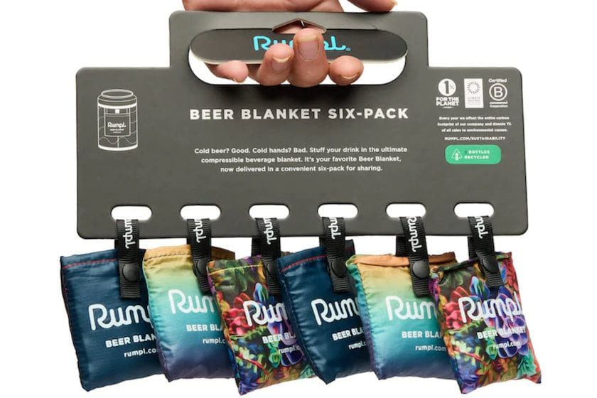 Rumpl Six Pack Beer Blanket | Deep Water, Baja Fade, Succulents