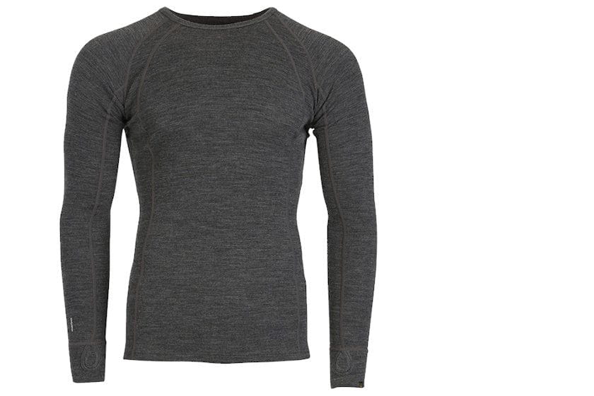 XTM Men's Merino 230 Wool Long Sleeve Thermal Top | Dark Grey