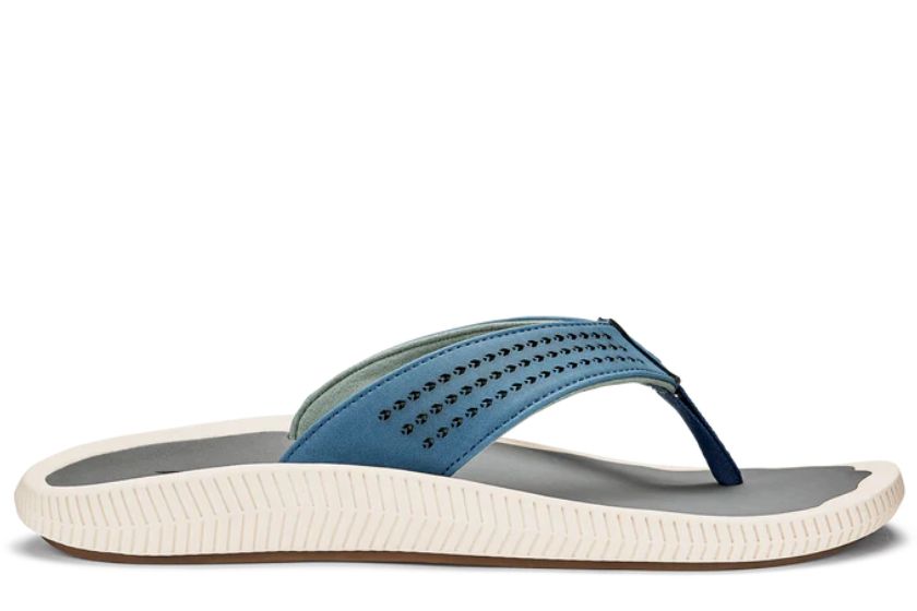 Olukai Men's Ulele Sandal Sandal |  Slate Blue Charcoal