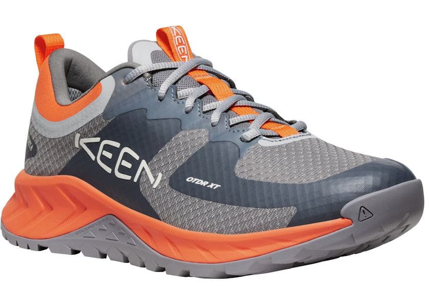 KEEN Men's Versacore Waterproof Hiking Shoe | Steel Grey Scarlet Ibis