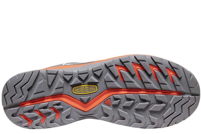 KEEN Men's Versacore Waterproof Hiking Shoe | Steel Grey Scarlet Ibis