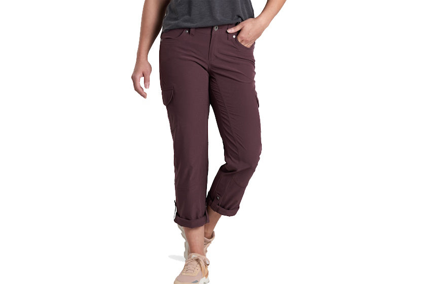 KÜHL Women's Freeflex Roll-Up Pant Barberry Front View
