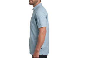 KÜHL Men's Persuadr Short Sleeve Button-Up Shirt | Aqua Haze