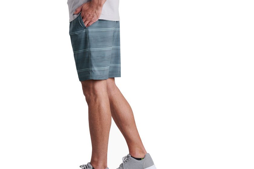 KÜHL Men's Vantage Board Short | Deep Waters Texture Stripe