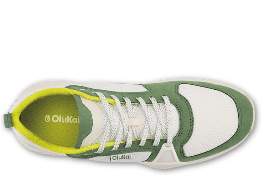 OluKai Men's ‘Anau Pickleball Shoes | Bright White Leaf