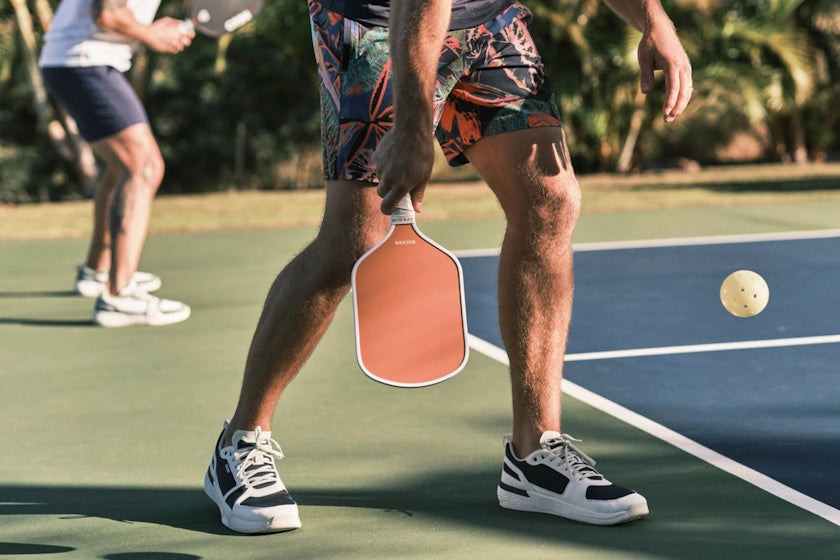 OluKai Men's ‘Anau Pickleball Shoes | Bright White Leaf