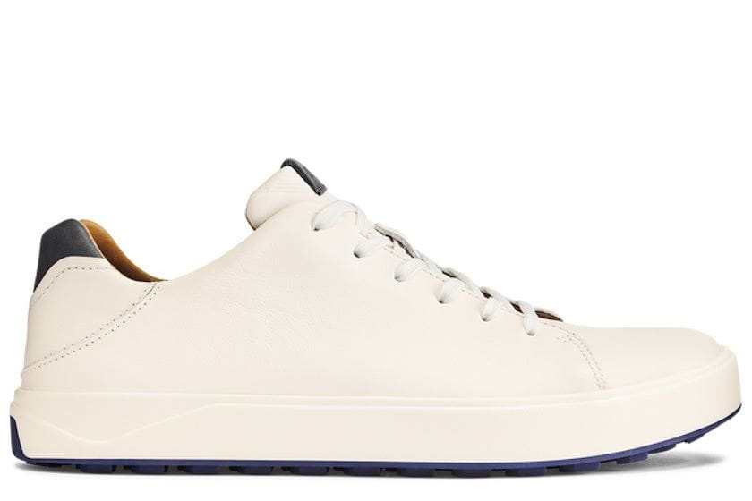 OluKai Men&#39;s Wai&#39;alae Leather Golf Shoes | White