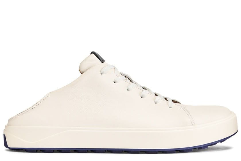 OluKai Men's Wai'alae Leather Golf Shoes | White