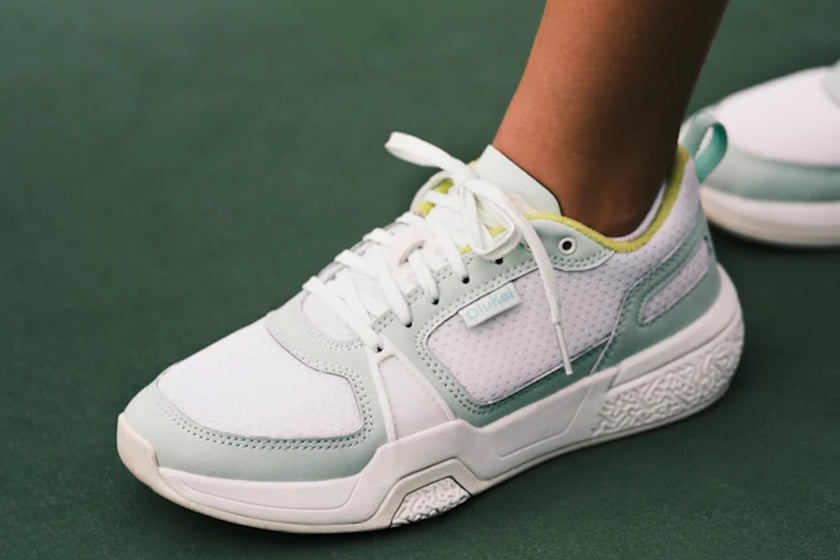 OluKai Women's ‘Anau Pickleball Shoes | Bright White Pale Mint