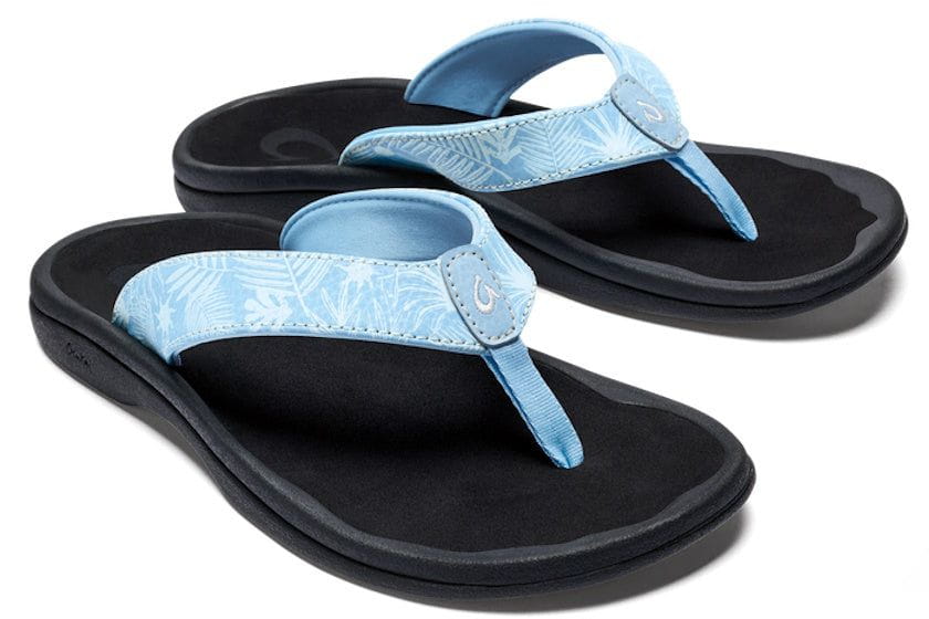 OluKai Women's ‘Ohana Flip Flops | Pale Blue Black