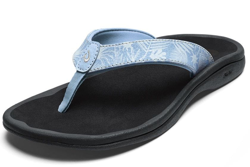 OluKai Women's ‘Ohana Flip Flops | Pale Blue Black