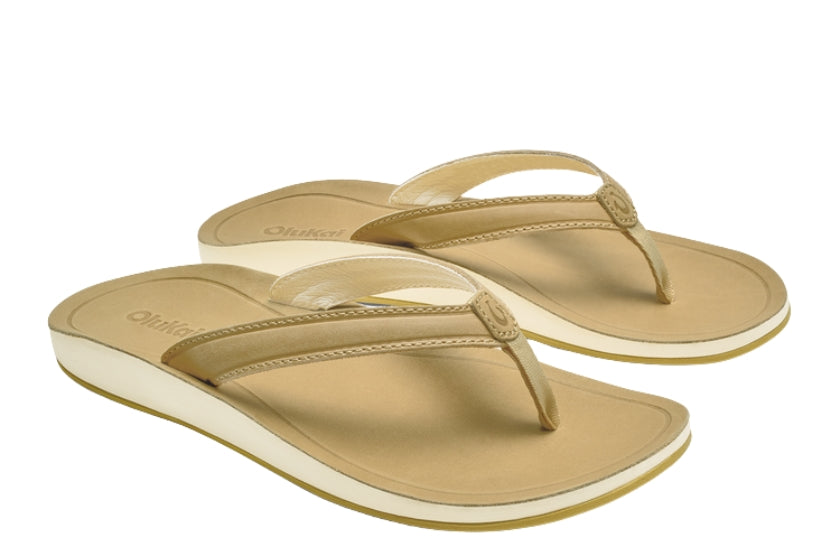 OluKai Women's Southshore Waterproof Leather Sandal | Toasted Coconut