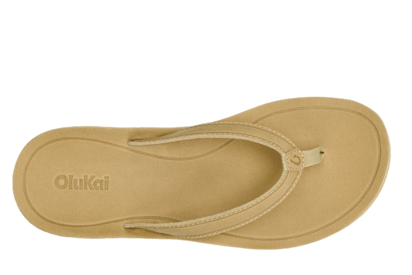 OluKai Women's Southshore Waterproof Leather Sandal | Toasted Coconut