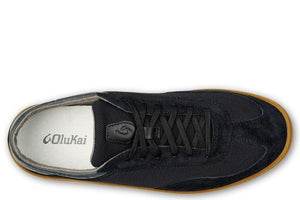OluKai Men’s Pūnini Sneaker | Black Dark Shadow