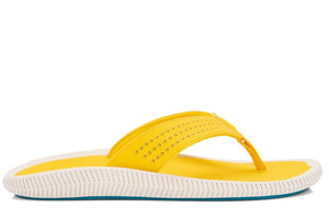 Olukai Men's Ulele Sandal Sandal | Yellow Hibiscus