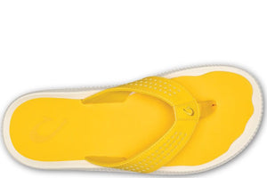 Olukai Men's Ulele Sandal Sandal | Yellow Hibiscus