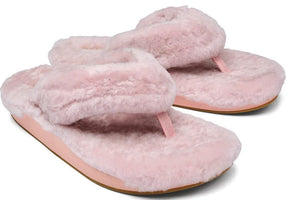 OluKai Women's Kīpe'a Heu Slipper Sandals | Pink Clay Shearling