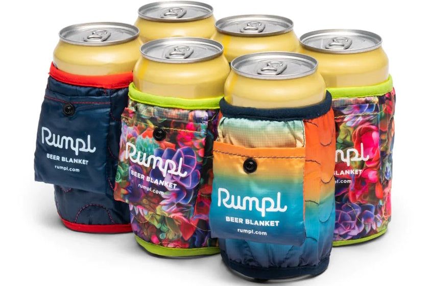 Rumpl Six Pack Beer Blanket | Deep Water, Baja Fade, Succulents