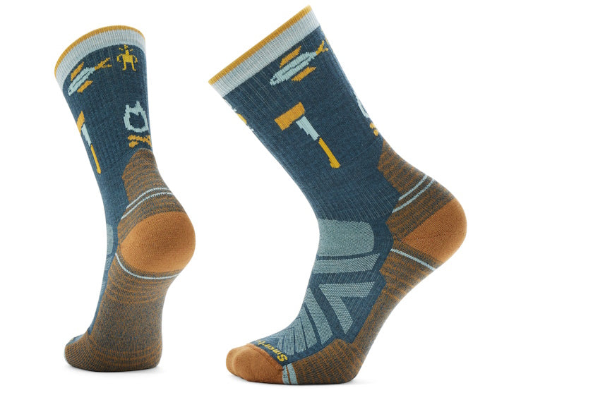 Smartwool Hike Light Cushion Camp Gear Crew Socks | Twilight Blue