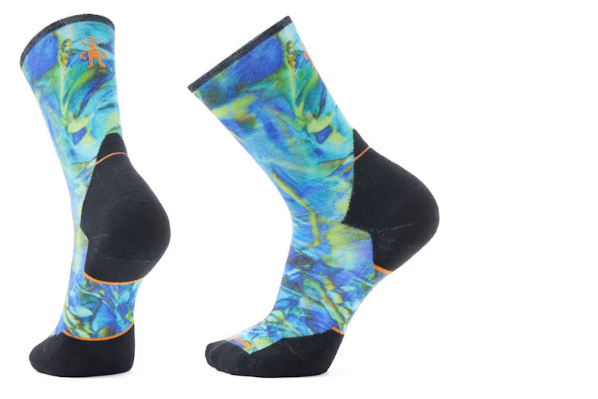 Smartwool Trail Run Targeted Cushion Reflections Print Crew Socks