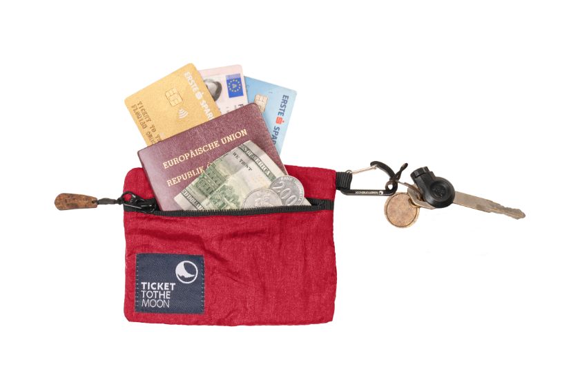 Ticket to the Moon Travel Wallet | Burgundy