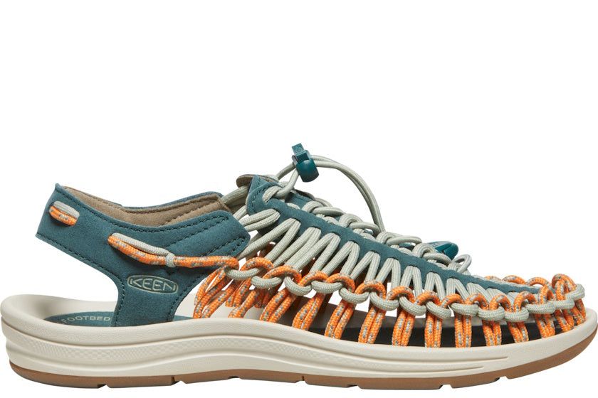 KEEN Women&#39;s UNEEK Sandal Sandal | Sea Moss Tangerine