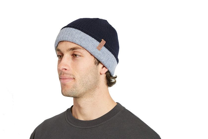 XTM Crimp Merino Wool Blend Beanie | Navy
