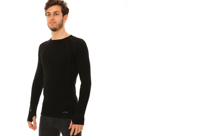 XTM Men's Merino 230 Wool Long Sleeve Thermal Top | Black