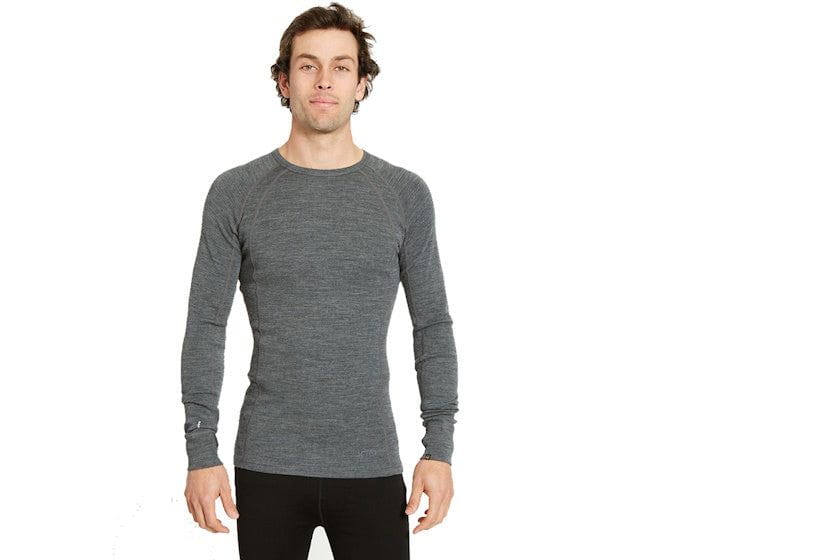 XTM Men's Merino 230 Wool Long Sleeve Thermal Top | Dark Grey