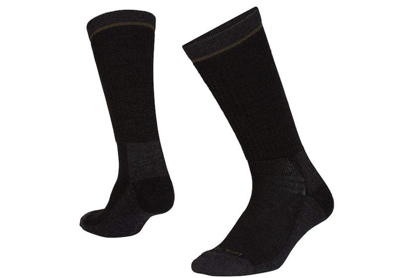 XTM Overland Mid-weight Merino Wool-Blend Hiking Sock | Black