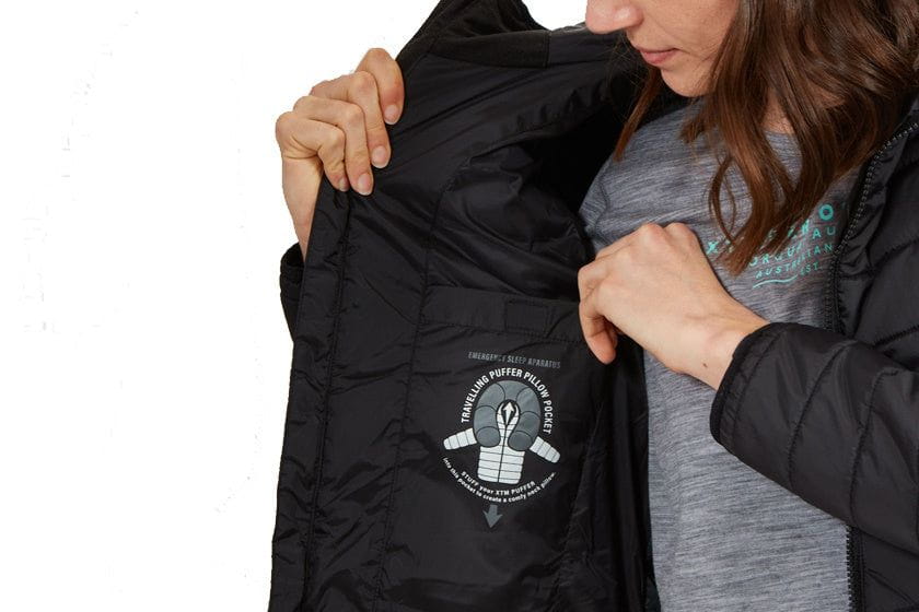 XTM Women's Highlander Longline Insulated Puffer Jacket | Black