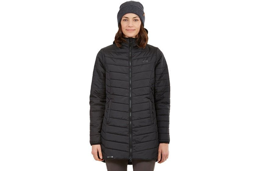 XTM Women's Highlander Longline Insulated Puffer Jacket | Black
