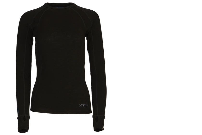 XTM Women&#39;s Merino 230 Wool Thermal Long Sleeve Top | Black