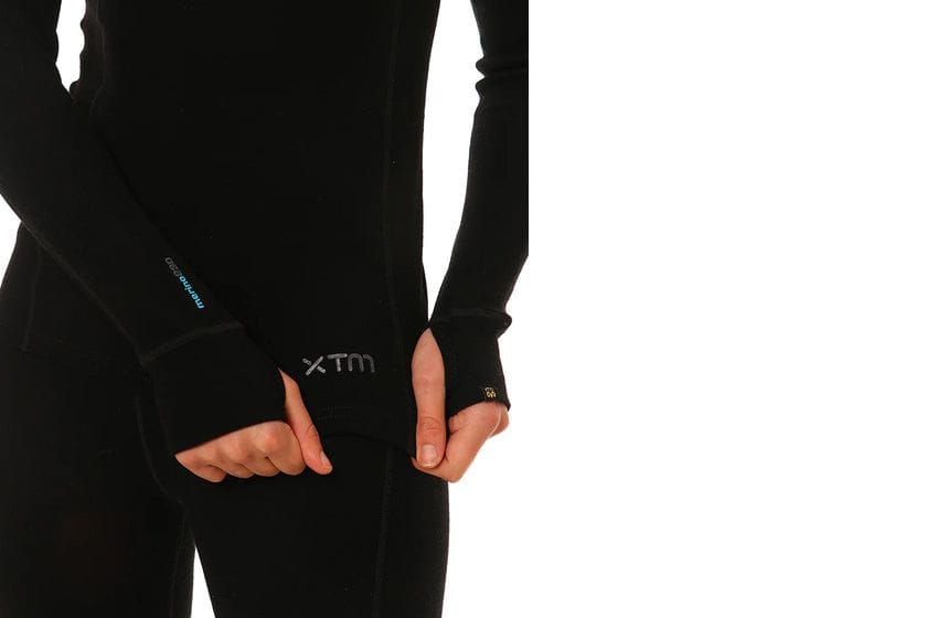XTM Women's Merino 230 Wool Thermal Long Sleeve Top | Black