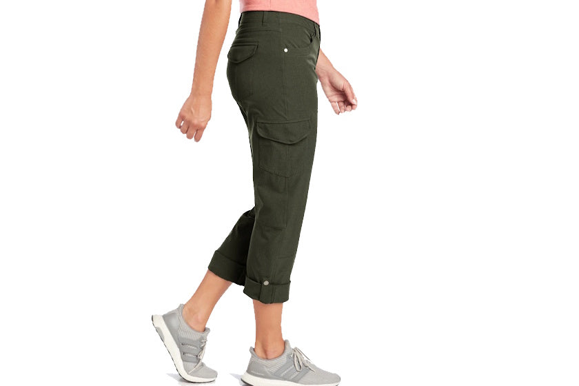 KÜHL Women's Freeflex Roll-Up Pant Dark Moss