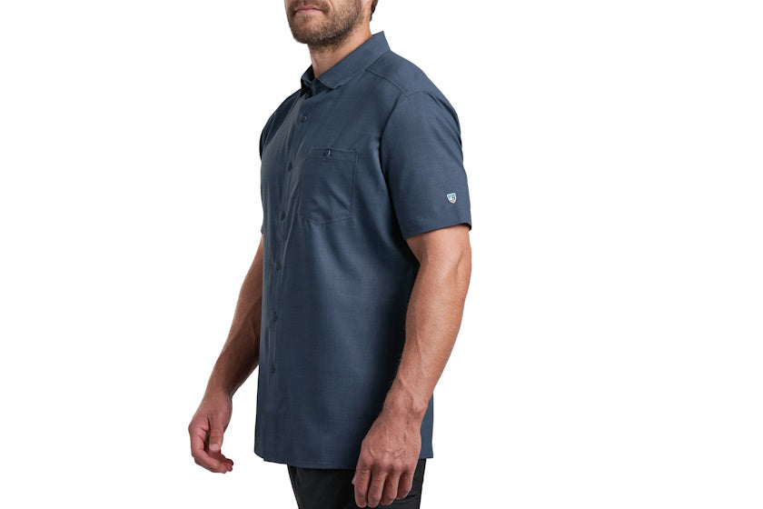 KÜHL Men's Persuadr Short Sleeve Button-Up Shirt | Night Blue