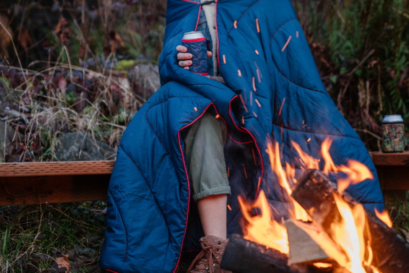 Rumpl Nanoloft Flame Blanket - Deepwater