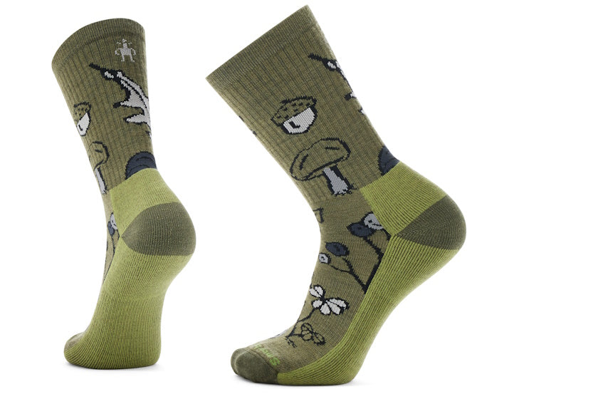 Smartwool Everyday Forest Loot Crew Socks | Black Winter Moss