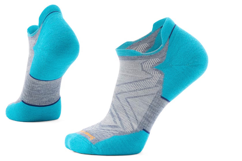 Smartwool Run Targeted Cushion Low Ankle Socks | Pewter Blue