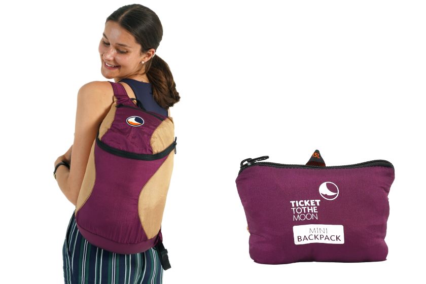 Ticket to the Moon Mini 15L Backpack | Plum Hazelnut