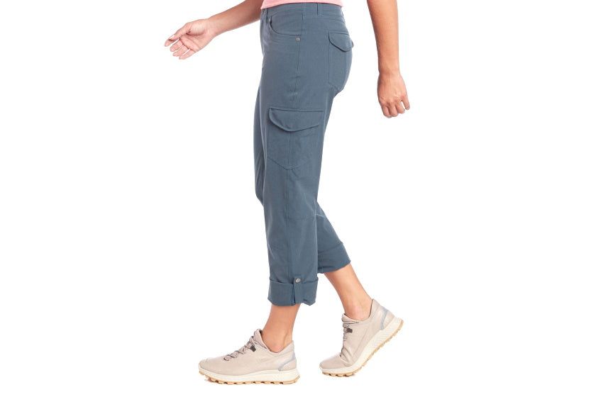 KÜHL Women's Freeflex Roll-Up Pant Rainstorm Left Side View