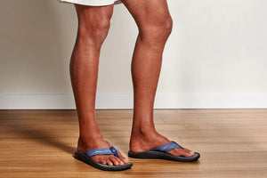 OluKai Men's ‘Ohana Pa‘i Sandal | Trench Blue wai camo
