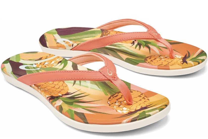 Olukai Women's HoÓpio Hau Sandals | Shell Coral Pineapple