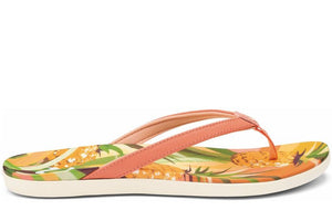 Olukai Women's HoÓpio Hau Sandals | Shell Coral Pineapple