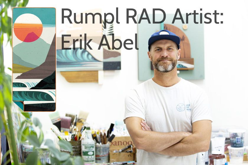 Rumpl Everywhere Towel | Salty Mountains | Erik Abel RAD Artist