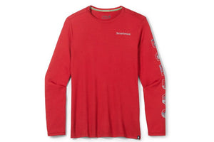 Smartwool Men's Patches Long Sleeve Tee  Rhythmic Red