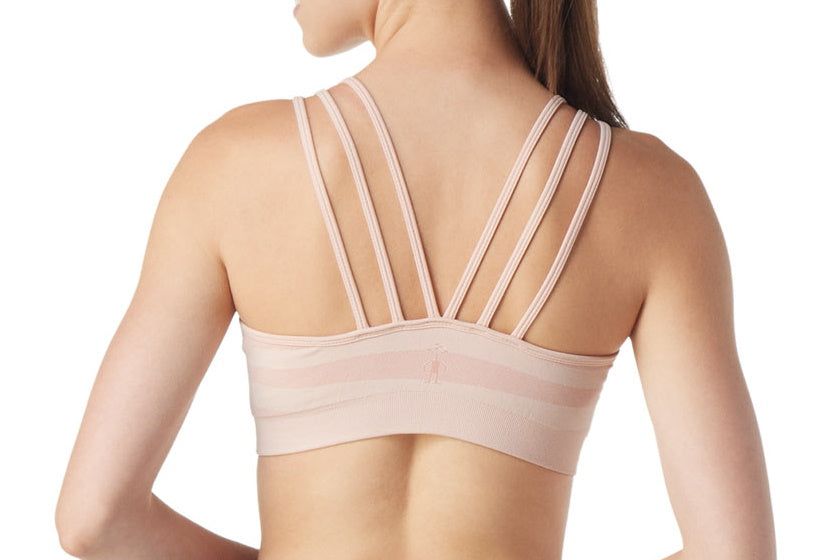 Smartwool Women's Merino Sport Seamless Strappy Bra | Peach Whip