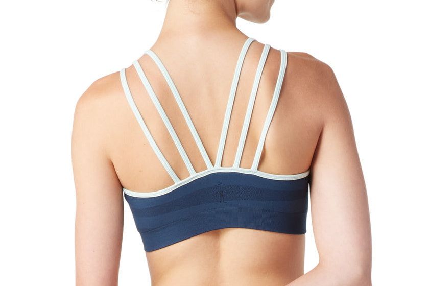 Smartwool Women's Merino Sport Seamless Strappy Bra | Twilight Blue